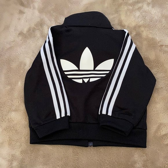 3-6 mos Black Adidas Jump Suit - Picture 3 of 6